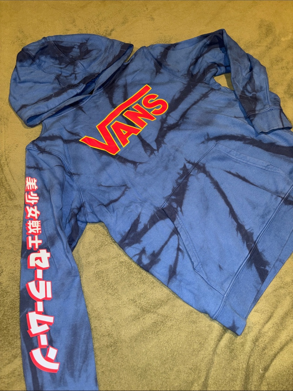 Vans Blue Tie-Dye Sailor Moon Graphic Hoodie